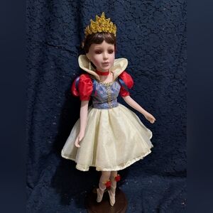 Princess Doll with Red and Blue Dress